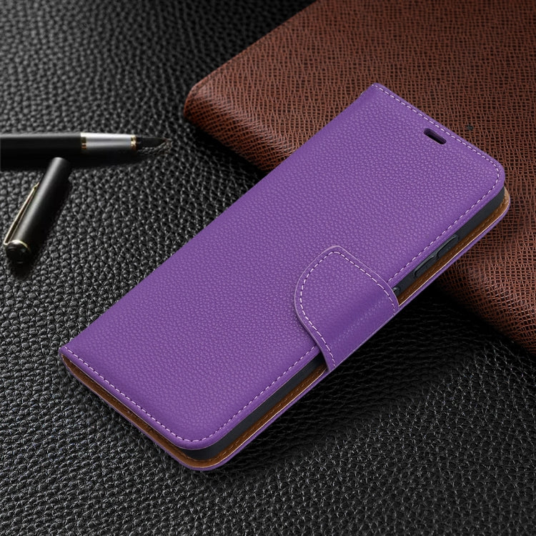 LAMBSKIN Knižkové puzdro pre Samsung Galaxy A52 / A52s / A52 5G - fialové