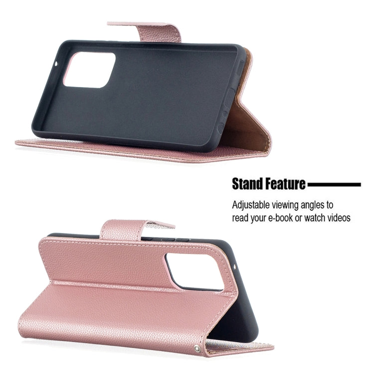 LAMBSKIN Knižkové puzdro pre Samsung Galaxy A52 / A52s / A52 5G - ružové