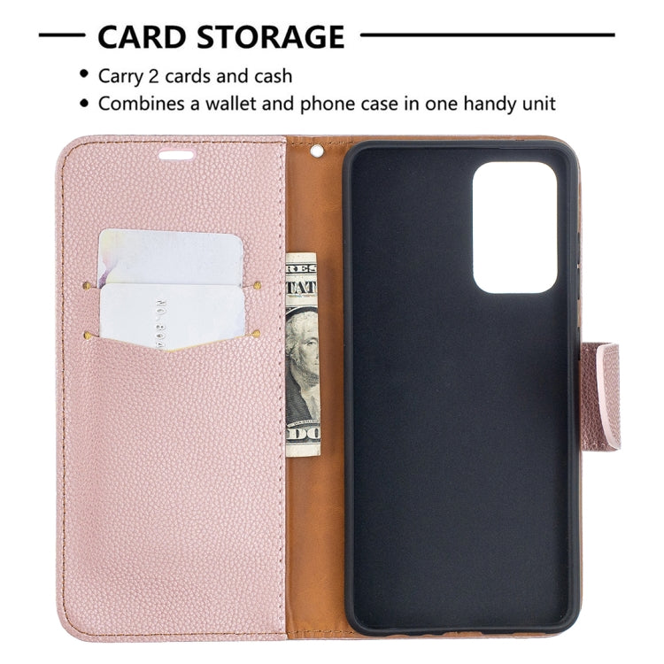 LAMBSKIN Knižkové puzdro pre Samsung Galaxy A52 / A52s / A52 5G - ružové
