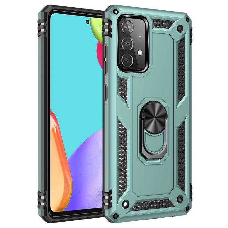 RING ARMOR Tvrdený kryt pre Samsung Galaxy A52 / A52s / A52 5G - zelený
