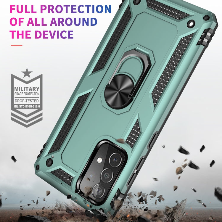 RING ARMOR Tvrdený kryt pre Samsung Galaxy A52 / A52s / A52 5G - zelený