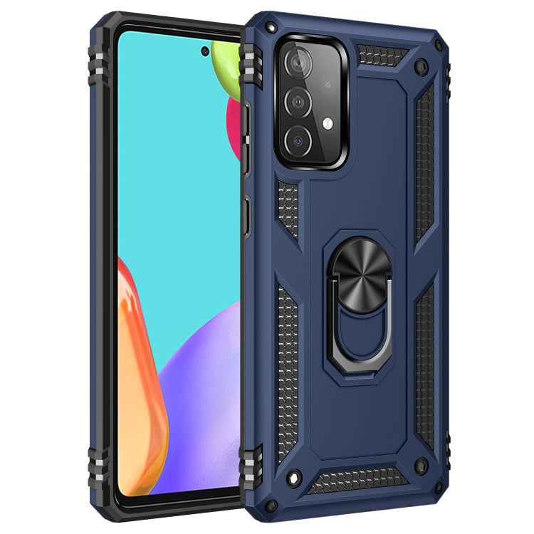 RING ARMOR Tvrdený kryt pre Samsung Galaxy A52 / A52s / A52 5G - modrý