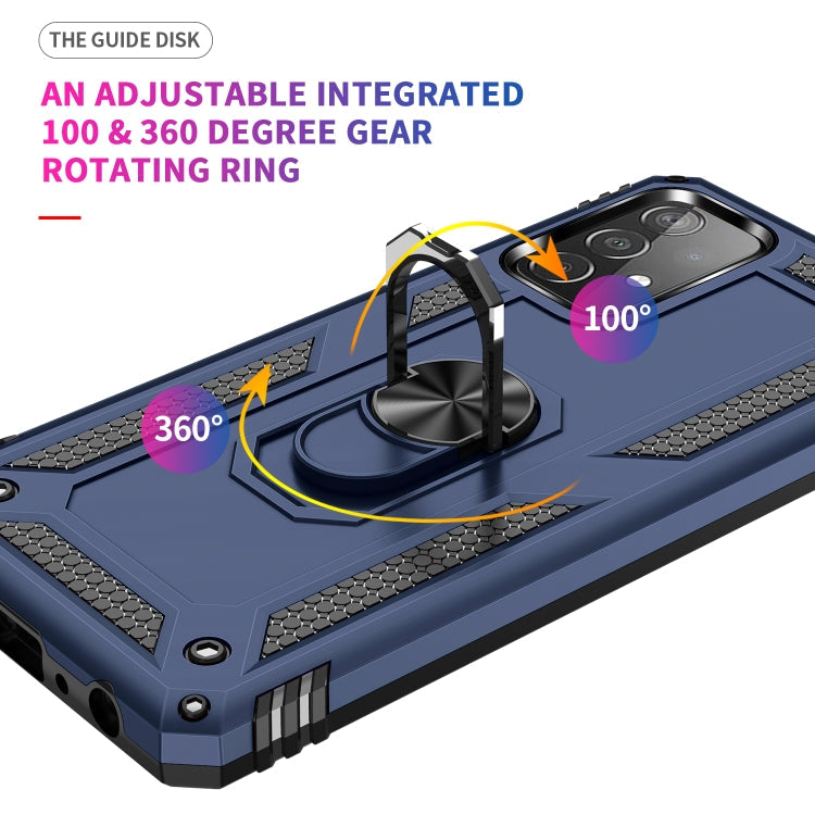 RING ARMOR Tvrdený kryt pre Samsung Galaxy A52 / A52s / A52 5G - modrý