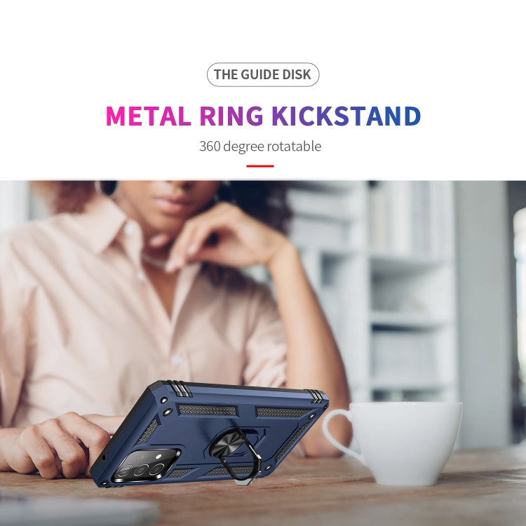 RING ARMOR Tvrdený kryt pre Samsung Galaxy A52 / A52s / A52 5G - modrý