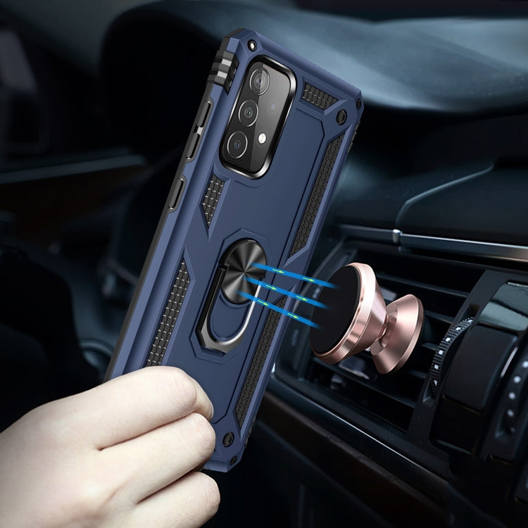 RING ARMOR Tvrdený kryt pre Samsung Galaxy A52 / A52s / A52 5G - modrý