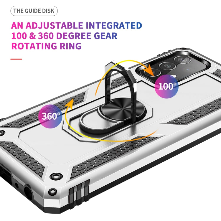 RING ARMOR Tvrdený kryt pre Samsung Galaxy A52 / A52s / A52 5G - sivý