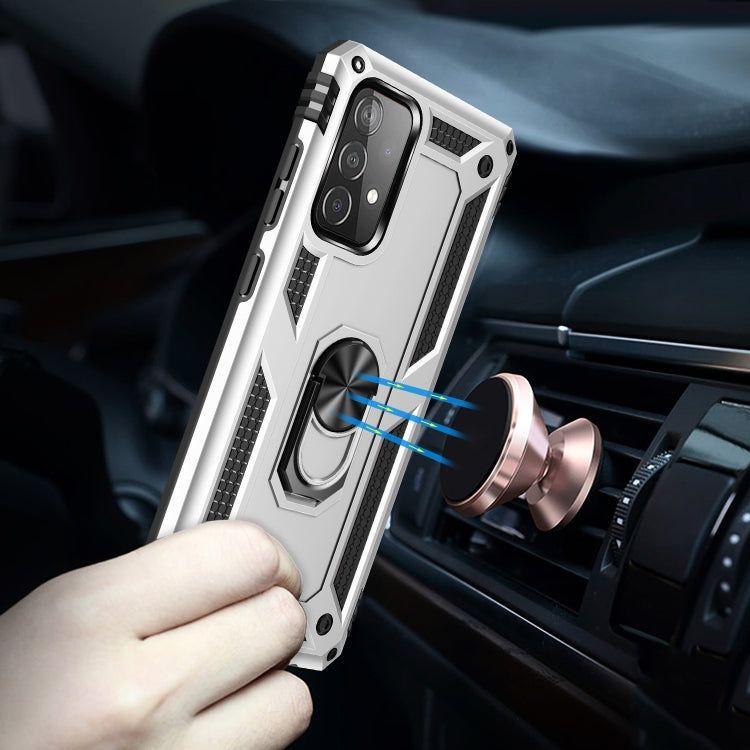 RING ARMOR Tvrdený kryt pre Samsung Galaxy A52 / A52s / A52 5G - sivý