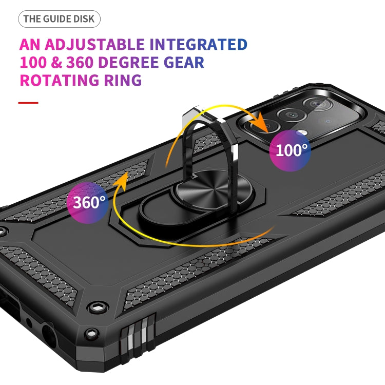 RING ARMOR Tvrdený kryt pre Samsung Galaxy A52 / A52s / A52 5G - čierny
