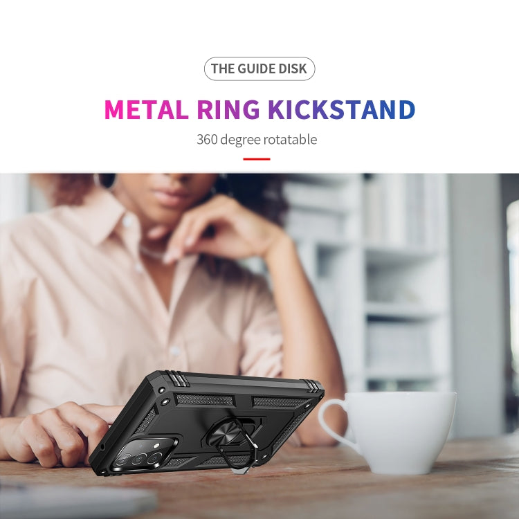 RING ARMOR Tvrdený kryt pre Samsung Galaxy A52 / A52s / A52 5G - čierny