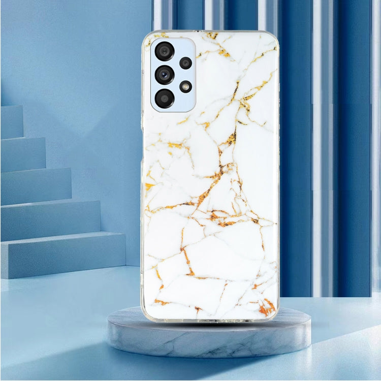 MARBLE Zadný kryt pre Samsung Galaxy A53 5G - biely
