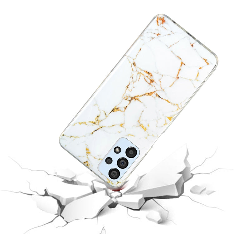 MARBLE Zadný kryt pre Samsung Galaxy A53 5G - biely