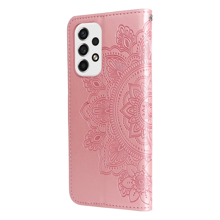 MANDALA Knižkové puzdro pre Samsung Galaxy A53 5G - ružové