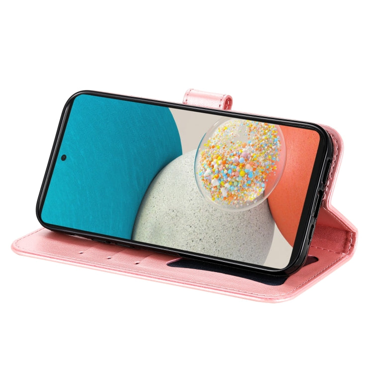 MANDALA Knižkové puzdro pre Samsung Galaxy A53 5G - ružové