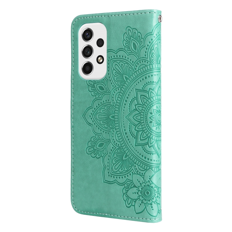 MANDALA Knižkové puzdro pre Samsung Galaxy A53 5G - zelené