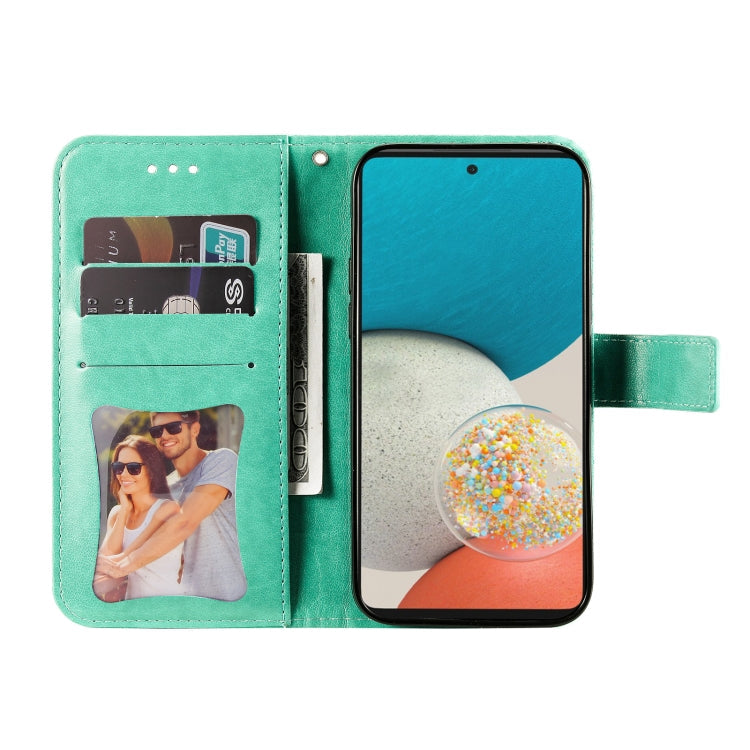 MANDALA Knižkové puzdro pre Samsung Galaxy A53 5G - zelené