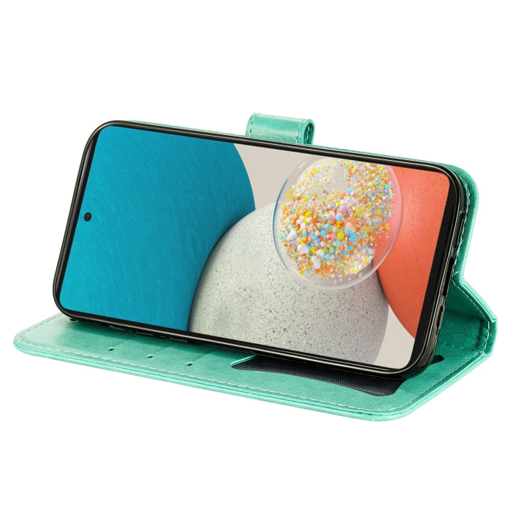 MANDALA Knižkové puzdro pre Samsung Galaxy A53 5G - zelené