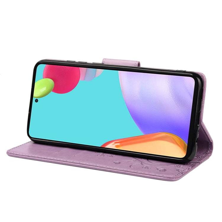 BUTTERFLY Knižkové puzdro pre Samsung Galaxy A53 5G - fialové