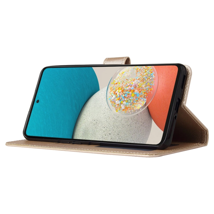 SOLID Knižkové puzdro pre Samsung Galaxy A53 5G - zlaté