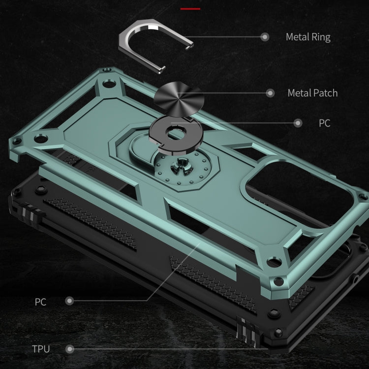 RING ARMOR Tvrdený kryt pre Samsung Galaxy A53 5G - zelený