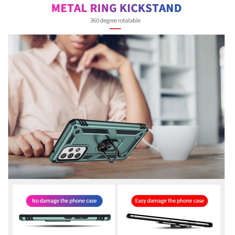 RING ARMOR Tvrdený kryt pre Samsung Galaxy A53 5G - zelený