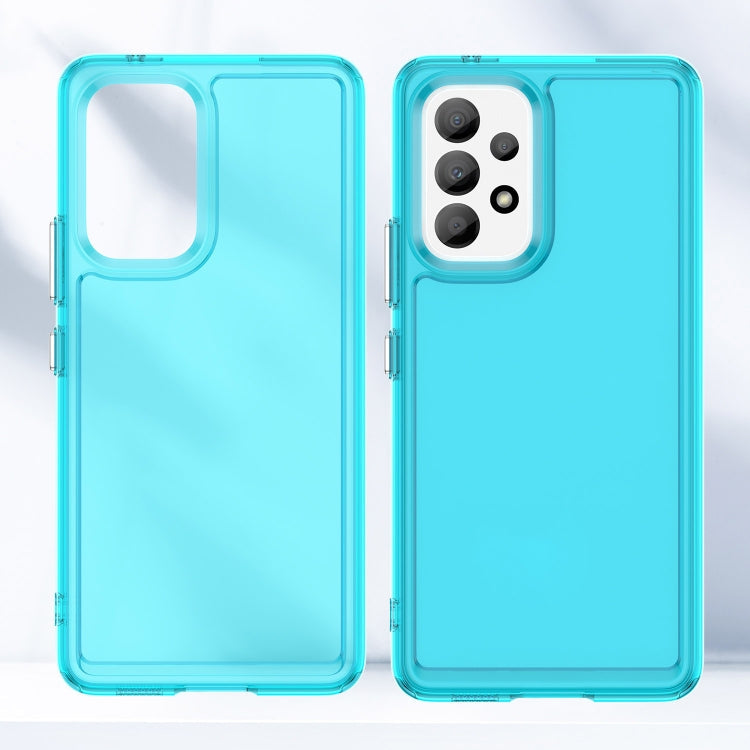CANDY Zadný obal pre Samsung Galaxy A53 5G - modrý