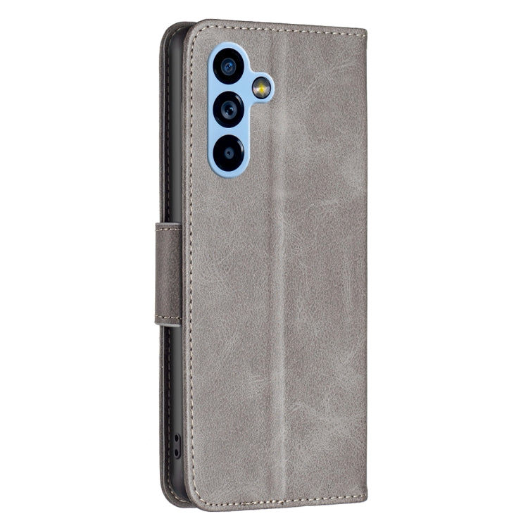 LAMBSKIN Knižkové puzdro pre Samsung Galaxy A54 5G - sivé