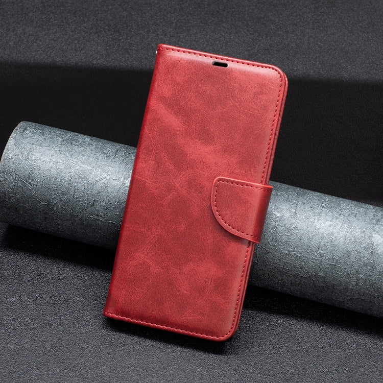 LAMBSKIN Knižkové puzdro pre Samsung Galaxy A54 5G - červené