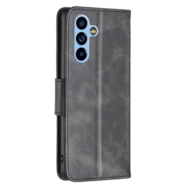 LAMBSKIN Knižkové puzdro pre Samsung Galaxy A54 5G - čierne