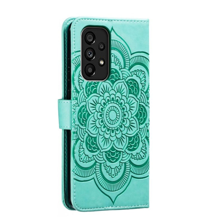 MANDALA Knižkové puzdro pre Samsung Galaxy A54 5G - zelené