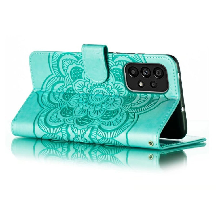 MANDALA Knižkové puzdro pre Samsung Galaxy A54 5G - zelené