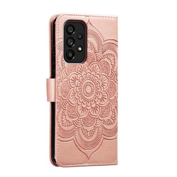 MANDALA Knižkové puzdro pre Samsung Galaxy A54 5G - ružové