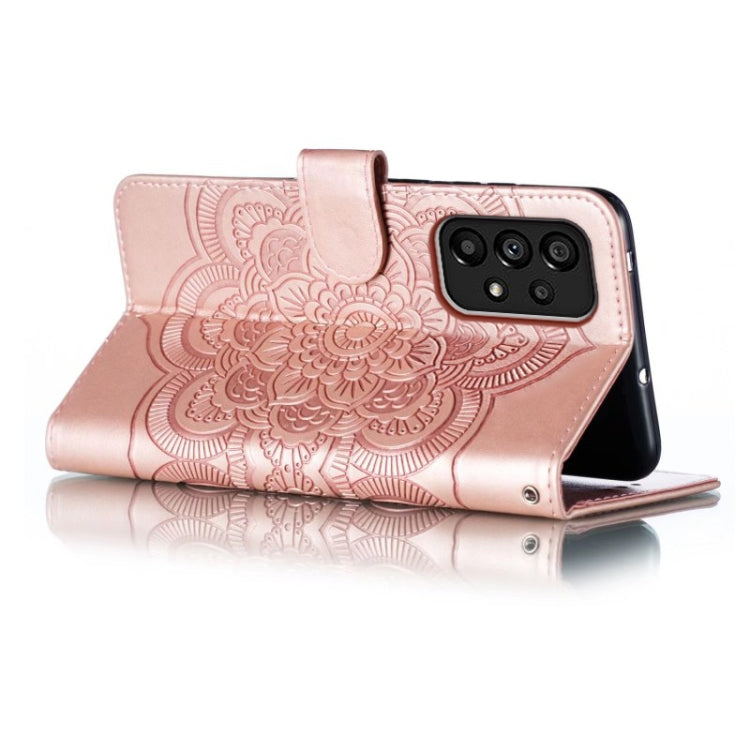 MANDALA Knižkové puzdro pre Samsung Galaxy A54 5G - ružové