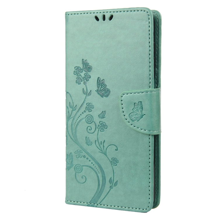 BUTTERFLY Knižkové puzdro pre Samsung Galaxy A54 5G - zelené