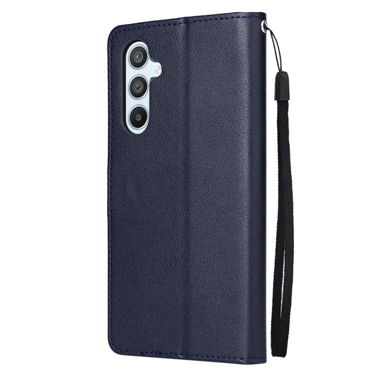 SOLID Knižkové puzdro pre Samsung Galaxy A54 5G - modré