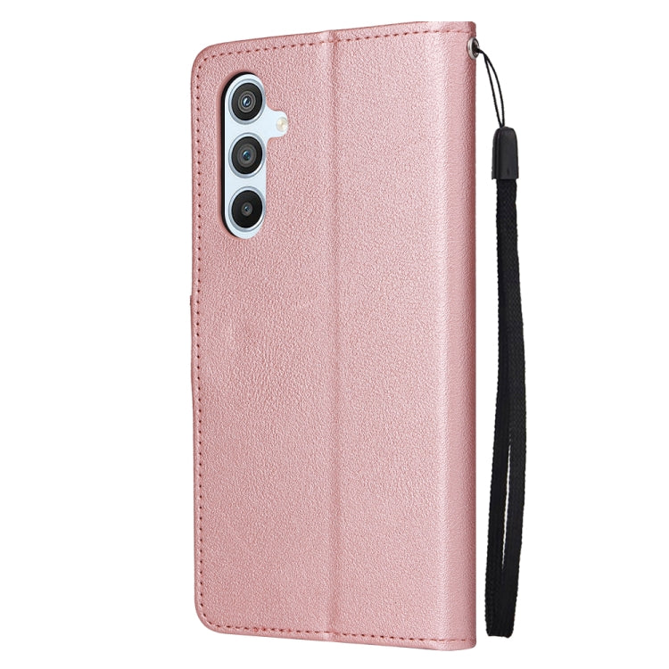 SOLID Knižkové puzdro pre Samsung Galaxy A54 5G - ružové