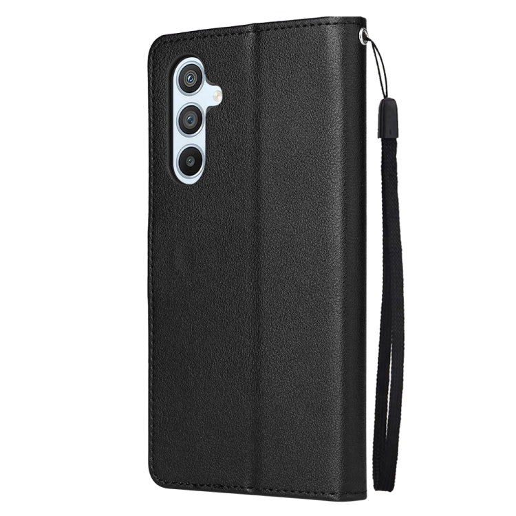 SOLID Knižkové puzdro pre Samsung Galaxy A54 5G - čierne
