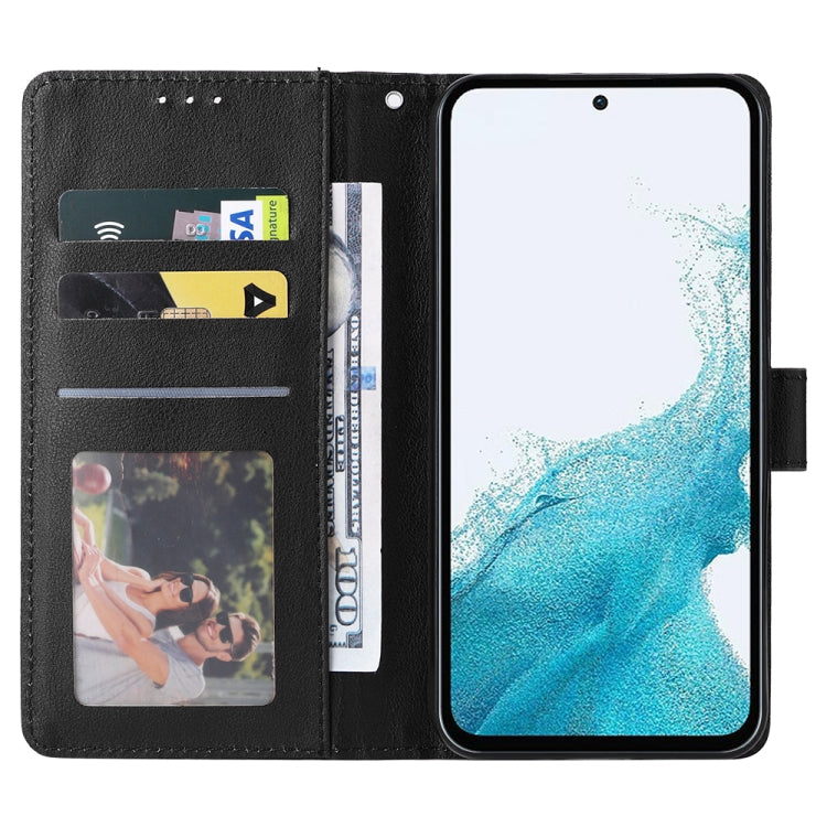 SOLID Knižkové puzdro pre Samsung Galaxy A54 5G - čierne