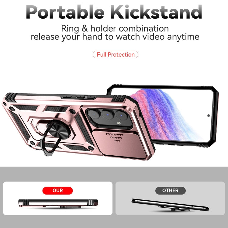 SLIDING Tvrdený kryt pre Samsung Galaxy A54 5G - ružový