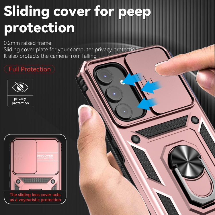 SLIDING Tvrdený kryt pre Samsung Galaxy A54 5G - ružový