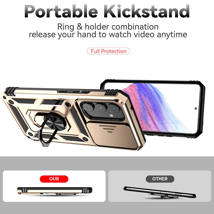 SLIDING Tvrdený kryt pre Samsung Galaxy A54 5G - zlatý