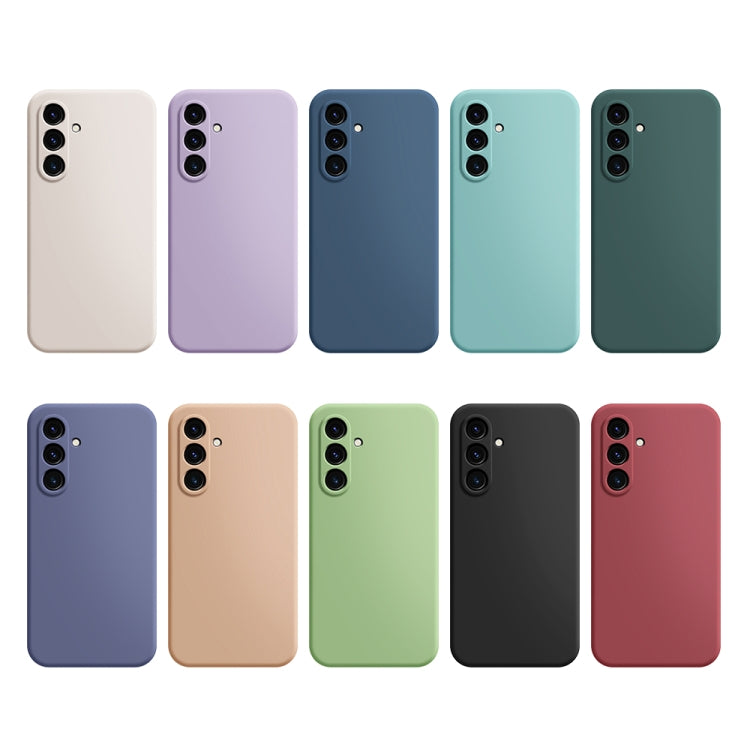 MATT Silikónový obal pre Samsung Galaxy A54 5G - tmavo zelený