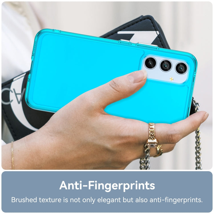 CANDY Zadný obal pre Samsung Galaxy A54 5G - priesvitno modrý