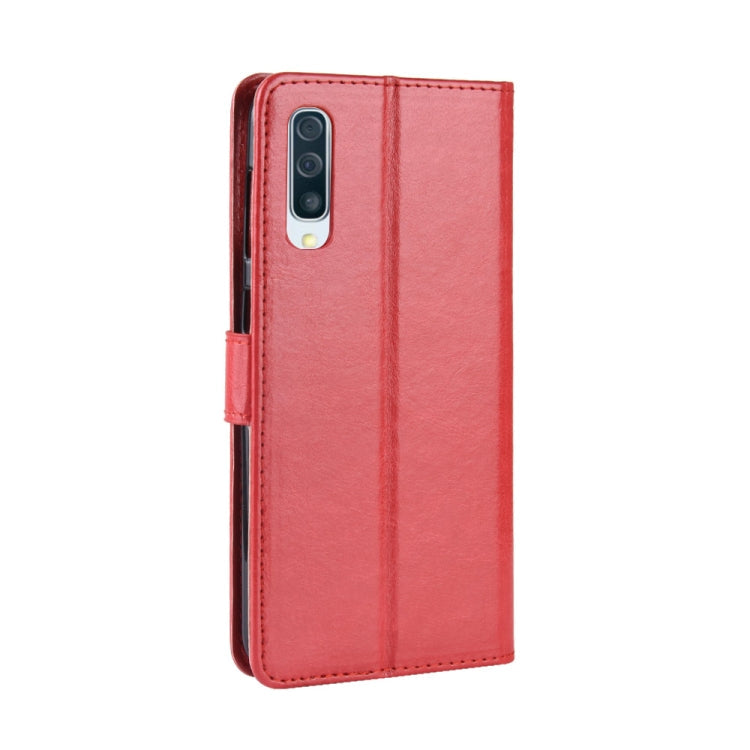 TEXTURE Knižkové puzdro pre Samsung Galaxy A70 - červené