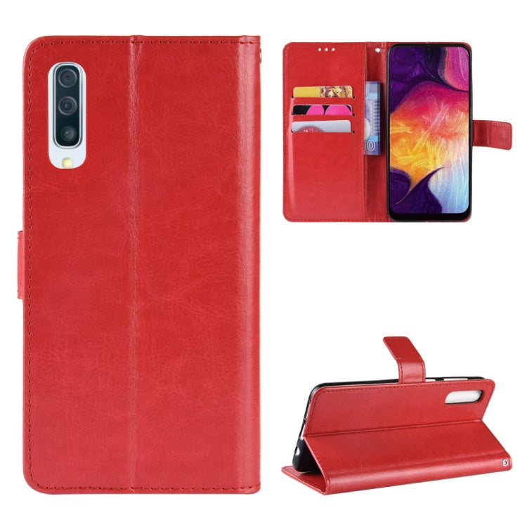 TEXTURE Knižkové puzdro pre Samsung Galaxy A70 - červené