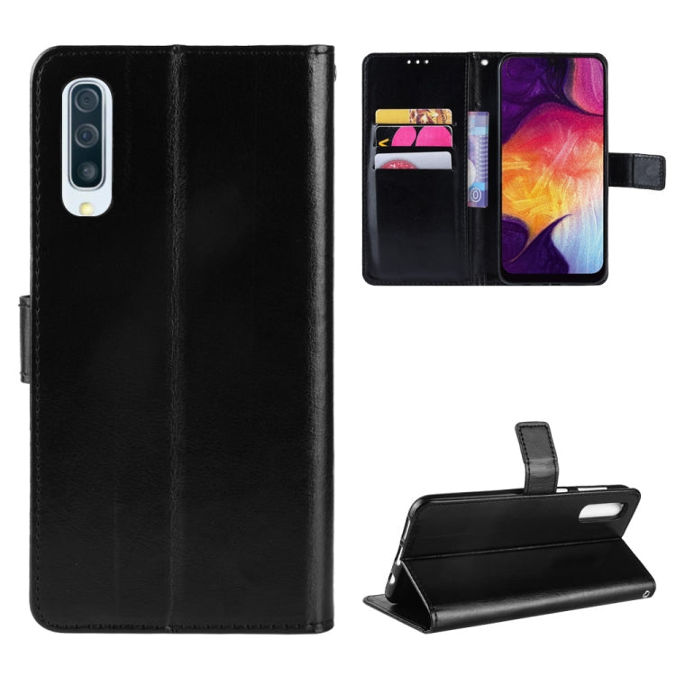 TEXTURE Knižkové puzdro pre Samsung Galaxy A70 - čierne