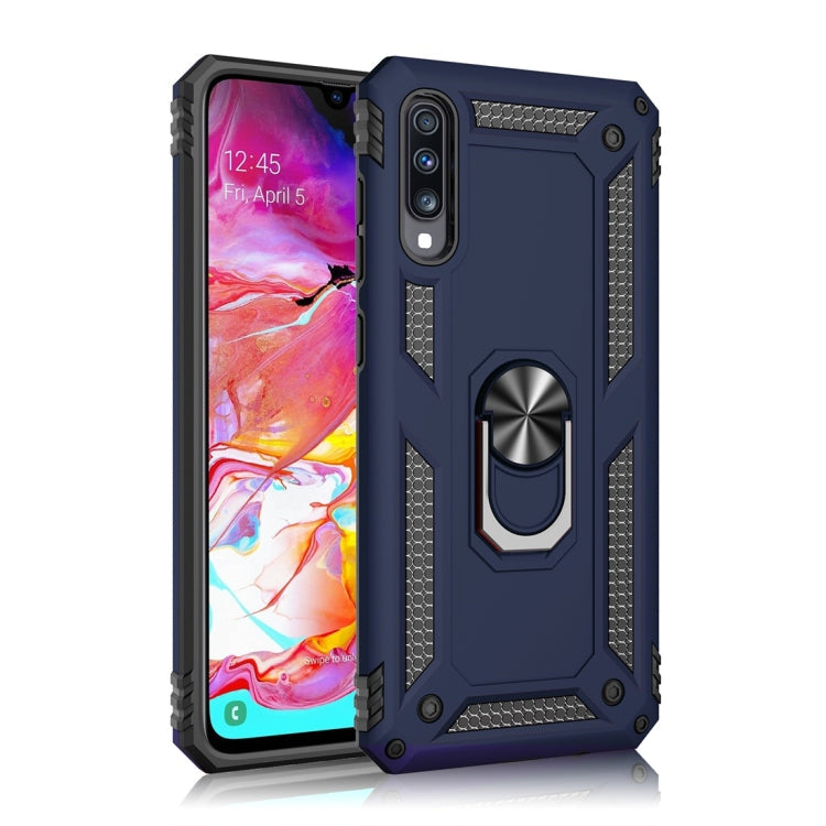 RING ARMOR Tvrdený kryt pre Samsung Galaxy A70 - modrý