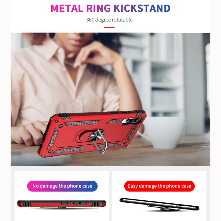 RING ARMOR Tvrdený kryt pre Samsung Galaxy A70 - zlatý