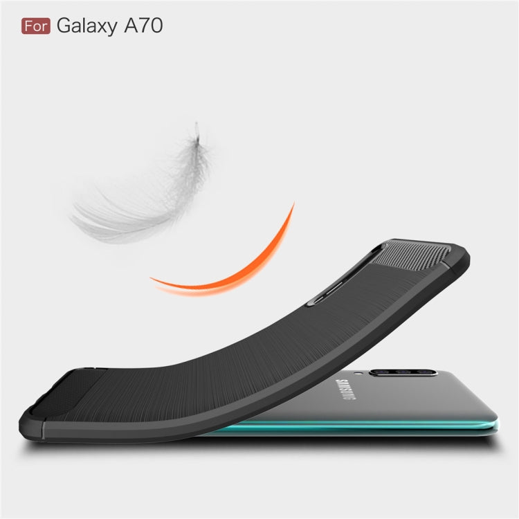 CARBON zadný obal pre Samsung Galaxy A70 - modrý