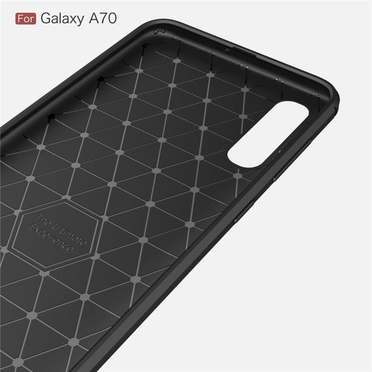 CARBON zadný obal pre Samsung Galaxy A70 - čierny