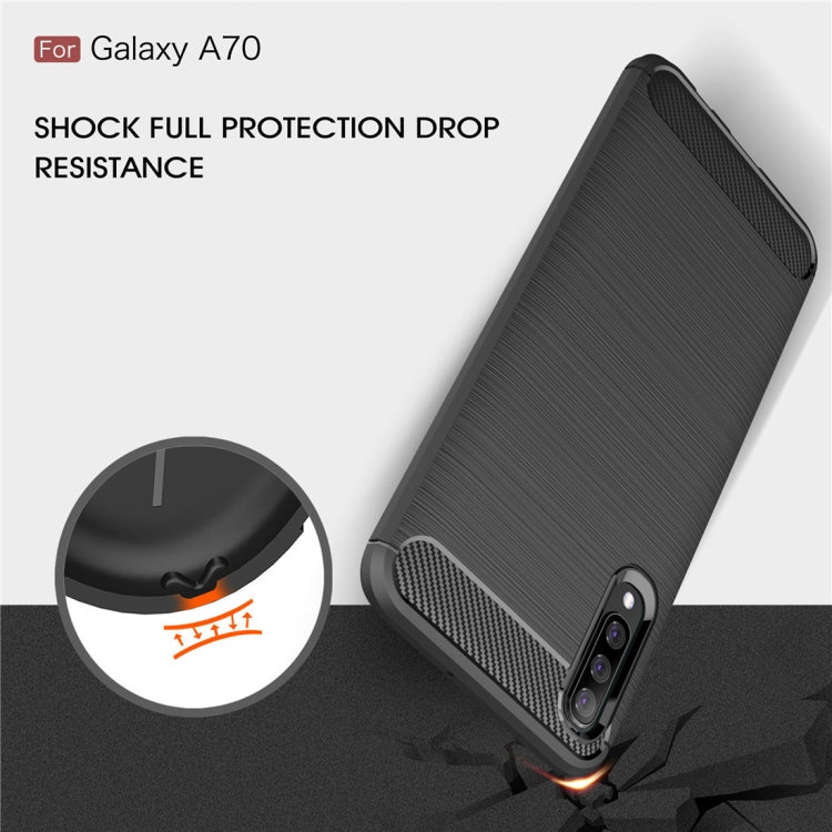 CARBON zadný obal pre Samsung Galaxy A70 - čierny